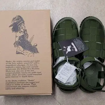 SHAKA HIKER OLIVE 28 미사용품 샌들