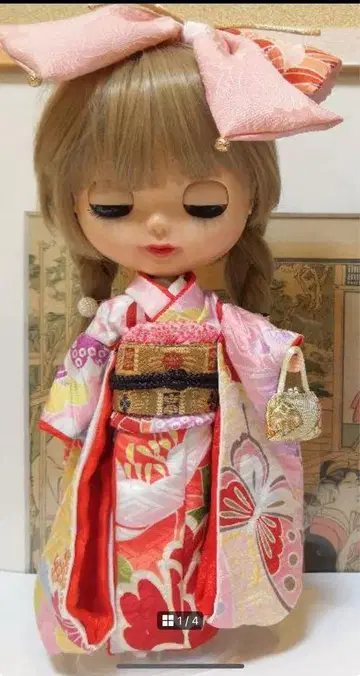 브라이스용 순수 실크 기모노