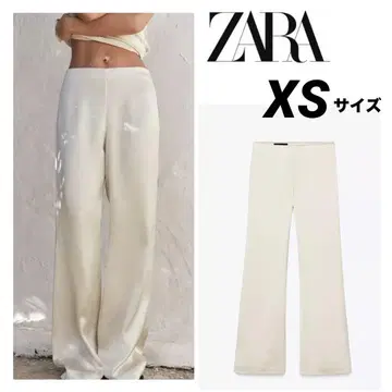 [새상품 미사용 택 포함] ZARA 새틴 스트레이트 팬츠 XS