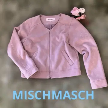 MISCH MASCH 라이트핑크 노카라 자켓 38