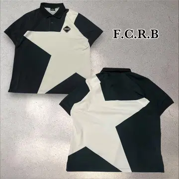 F.C.R.B BIG STAR POLO 피케 셔츠 블랙 M