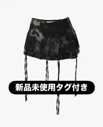 Theredthread S w pleats crash 스커트