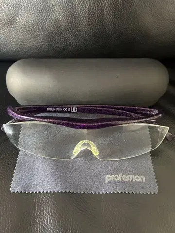 하즈키 루페 일본제 돋보기 1.6배 보라색 프레임