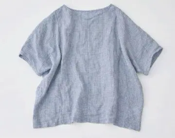 네스트로브 린넨 돌먼 슬리브 2way 블라우스 nest Robe 깅엄