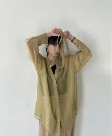 CLANE W FACE SHEER SHIRT 더블 페이스 시어 셔츠