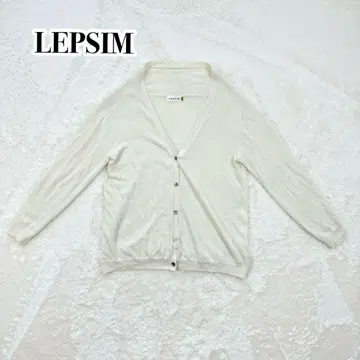 [렙심] 가디건 린넨 얇은 소재 겉옷 아이보리 마 혼방 M 냉방병 예방