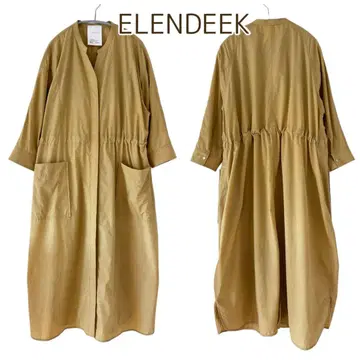 엘렌딕 ELENDEEK 셔츠 원피스 셔츠 코트 베이지 겉옷 F