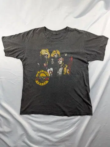 Guns N' Roses 밴 티셔츠 페이드 오리지널 80년대 빈티지