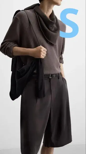 최종 가격 플리츠 와이드 레그 버뮤다 팬츠 S ZARA