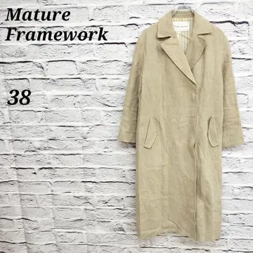 R3899/마 튤 프레임워크 [38] 린넨 롱 코트 스프링