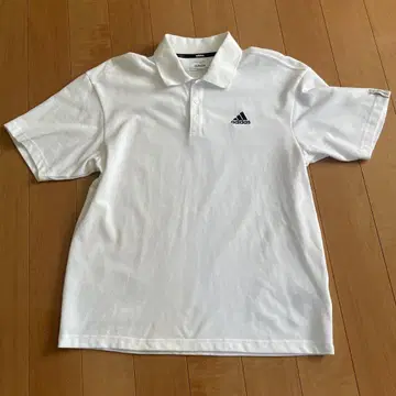 adidas 화이트 피케 셔츠
