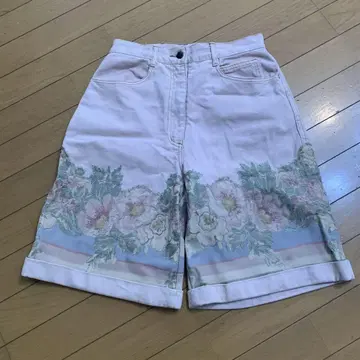 Cappio 꽃무늬 자수 숏팬츠 핑크