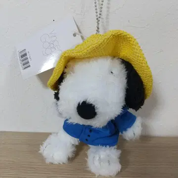 새상품 고흐전 스누피 봉제 인형 마스코트 키링