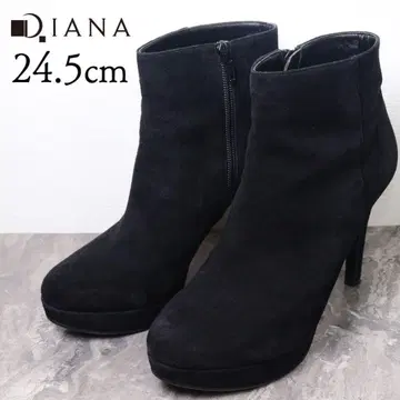 [새상품급] DIANA 다이애나 24.5 숏부츠 앵클부츠 스웨이드