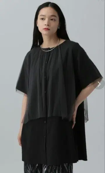 LEPSIM 튤 레이어드 튜닉