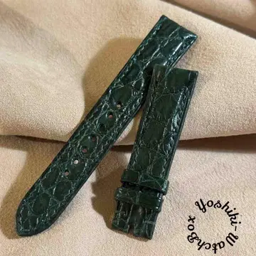 cro-1898 크로커다일 시계 벨트 그린 러그 폭 20mm