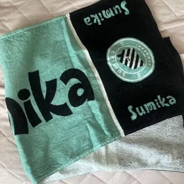 Sumika 타월 블랙/스카이블루