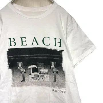 은행 BOYZ 라이브 믹스 앨범 BEACH 양면 프린트 티셔츠