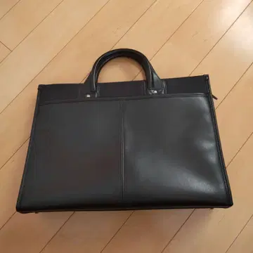 가죽 비즈니스 백 블랙 대용량
