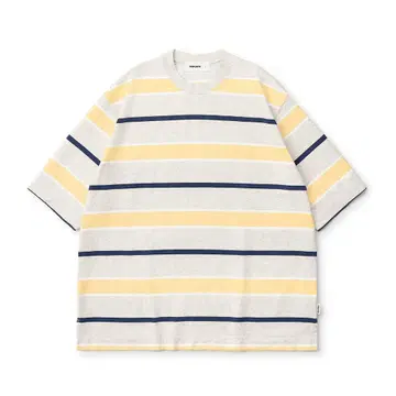 everyone multi border short sleeve tee L