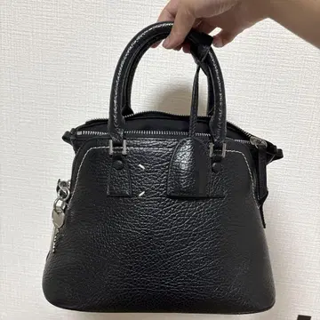 블랙 가죽 토트백