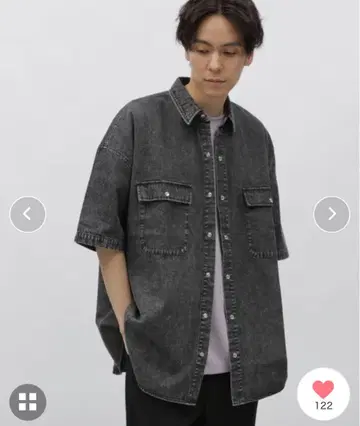 (미사용 새상품 택 없음) 라 데님 셔츠 남성용