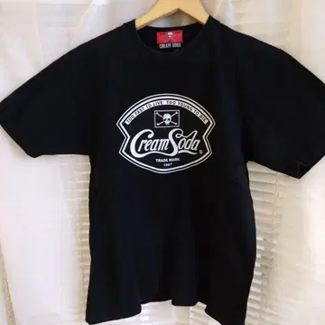 CREAM SODA 락 티셔츠 M 블랙