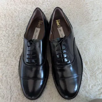 킹사이즈 소가죽 스트레이트 팁 미끄럼 방지 가공 29CM 5E 일본제