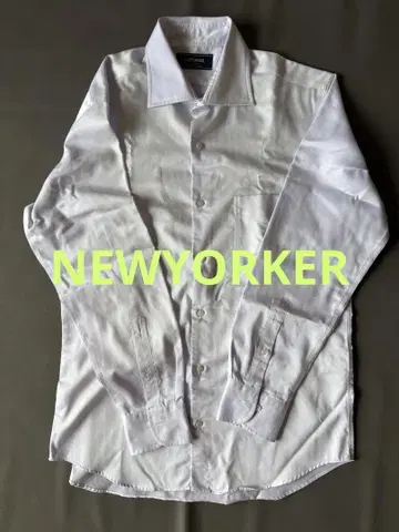 NEWYORKER 뉴요커 얇은 퍼플 무지 긴팔 셔츠 L