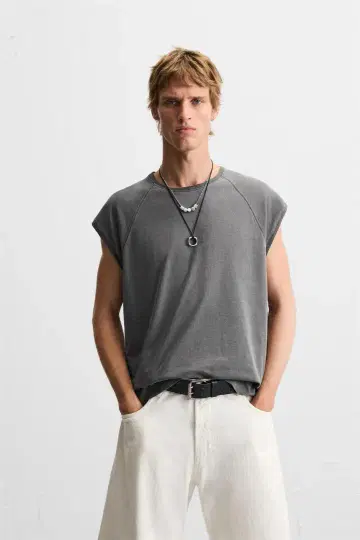 ZARA 자라 RELAXED FIT 탱크탑 XL 완판템