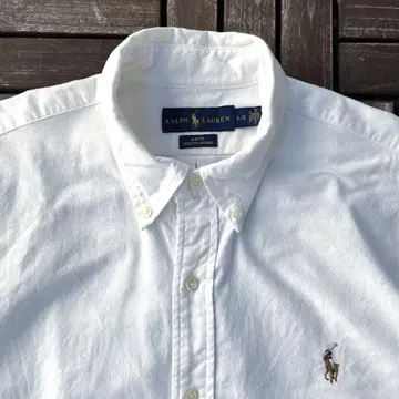 00s Ralph Lauren OXFORD 포니 버튼 다운 코튼