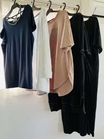 티티카카 티셔츠 컷소 묶음 판매 5점, 프리 사이즈