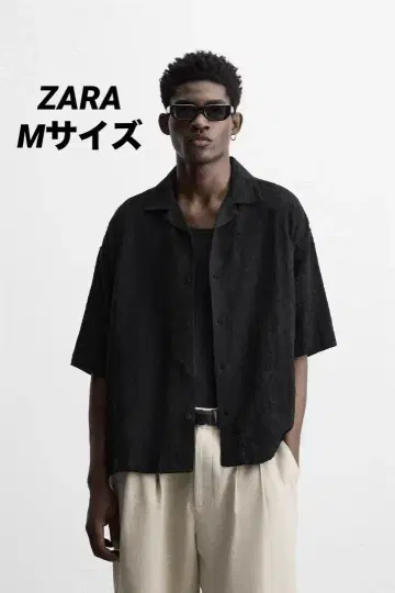 ZARA 자라 RELAXED FIT 자카드 셔츠 M 완판템