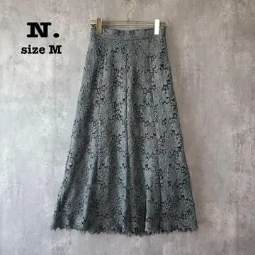 N. 내추럴 뷰티 베이직 레이스 스커트 머메이드 M 꽃무늬