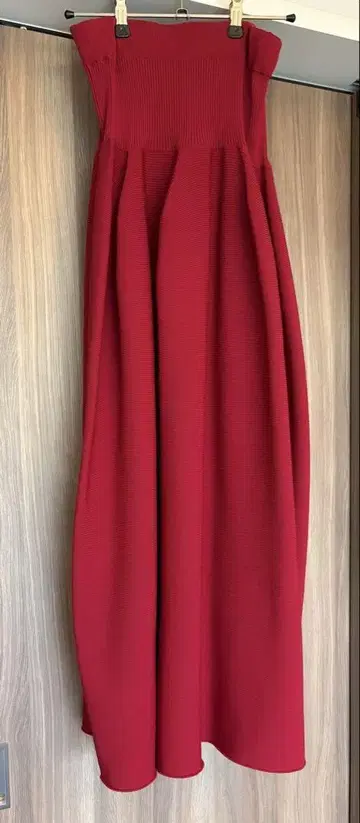 CFCL POTTERY SKIRT 마룬 레드