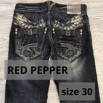 Red Pepper 다크 블루 스트레이트 데님