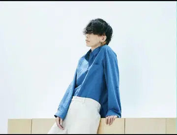SUNSEA JOHNNY D.LINEN SHIRTS/BLUE 요네즈켄시