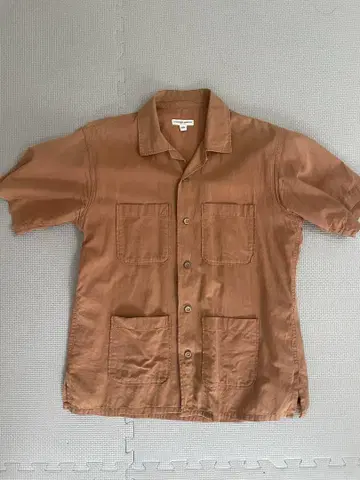 Engineered Garments 오픈 카라 셔츠 XS 브라운