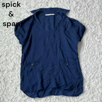 spick&span 스픽앤스팬 블라우스 네이비