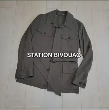 STATION BIVOUAC 사파리 자켓 밀리터리
