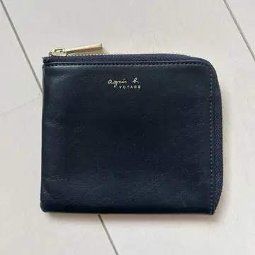 agnes b. L자 지퍼 지갑 컴팩트