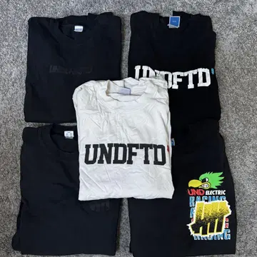 Undefeated 긴팔 티셔츠 5개 세트