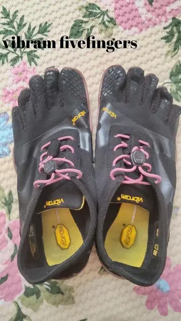 Vibram FiveFingers 블랙/핑크 EU37.5~38.5