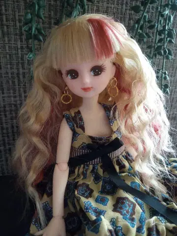 커스텀 리카짱 푹신푹신 컬리 27cm 인형 used 커스텀