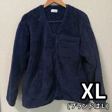 플리스 네이비 XL 남성용 겉옷 점퍼