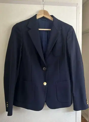 UNITED ARROWS 네이비 싱글 버튼 블레이저 골드 버튼 자켓