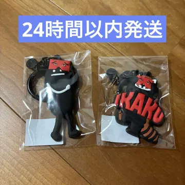 이카쿠 & 섀도우 니와카 센베이 콜라보 키링 후쿠오카 텐진 한정판