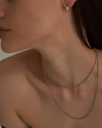 B necklace 01 silver 50cm