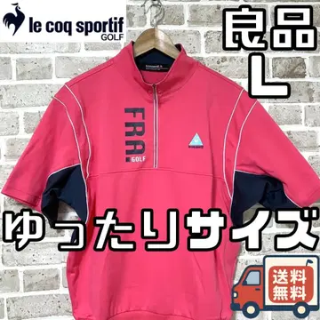 [ 24시간 이내/익명 배송 ] 르꼬끄 남성용 반팔 지퍼 셔츠 L 사이즈