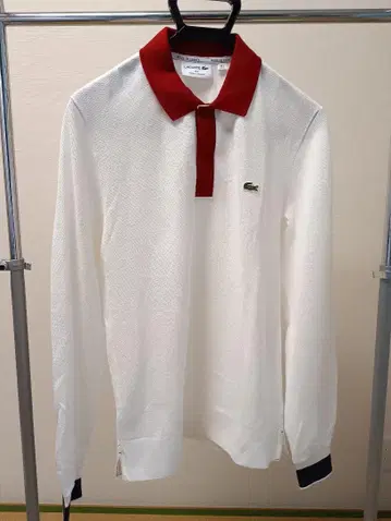 LACOSTE 남성용 긴팔 피케 셔츠 (M) 사이즈, 프랑스제
